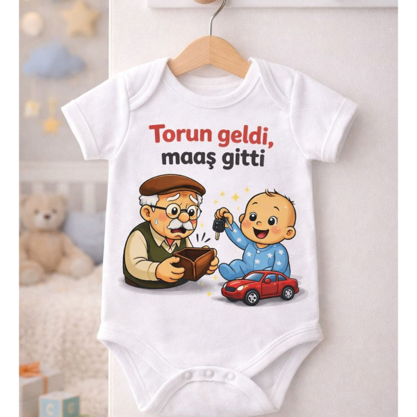  Komik Bebek Body Seti — Torun Geldi Maaş Gitti 